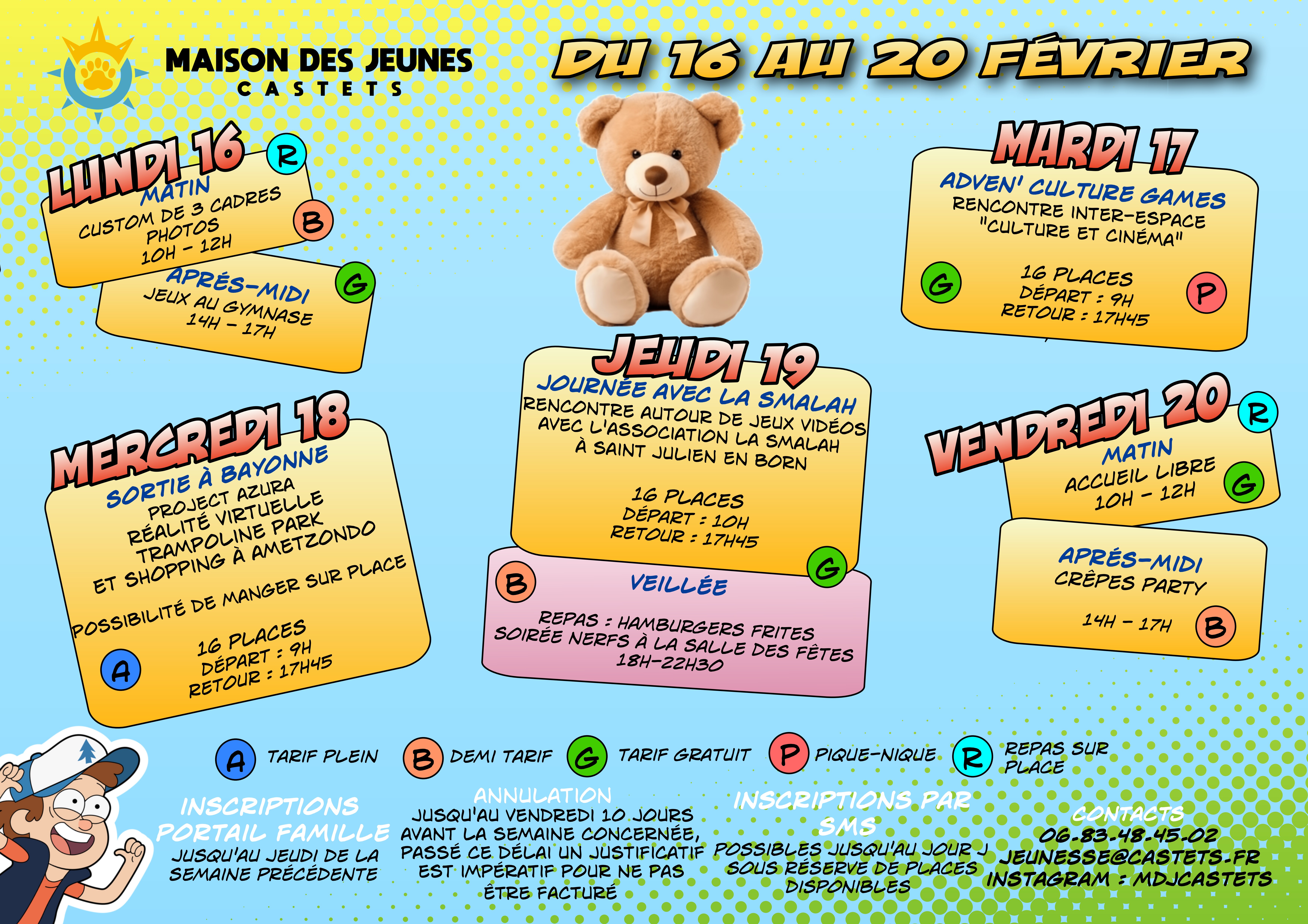 Programmes du 16 au 20 février 2026